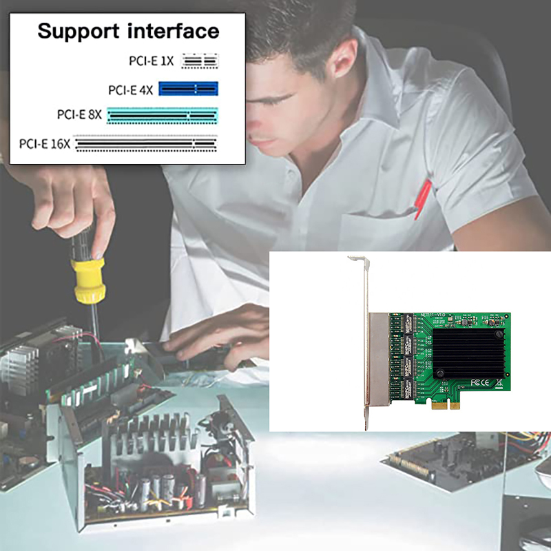 Gigabit Network Card - A003 PCIE 네트워크 카드 PCI-E X1