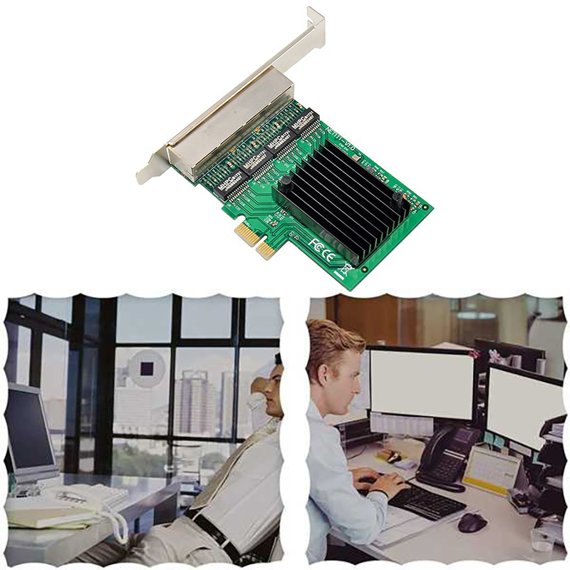 A003 PCIE 네트워크 카드 PCI-E X1 4포트 - Gigabit Network Card 리뷰 및 가격