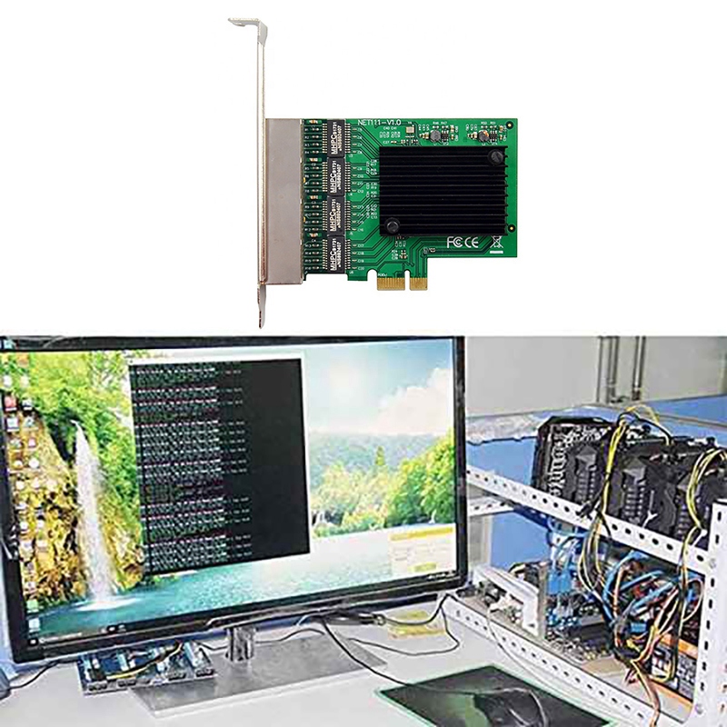 A003 PCIE 네트워크 카드 PCI-E X1 4포트 - Gigabit Network Card 리뷰 및 가격