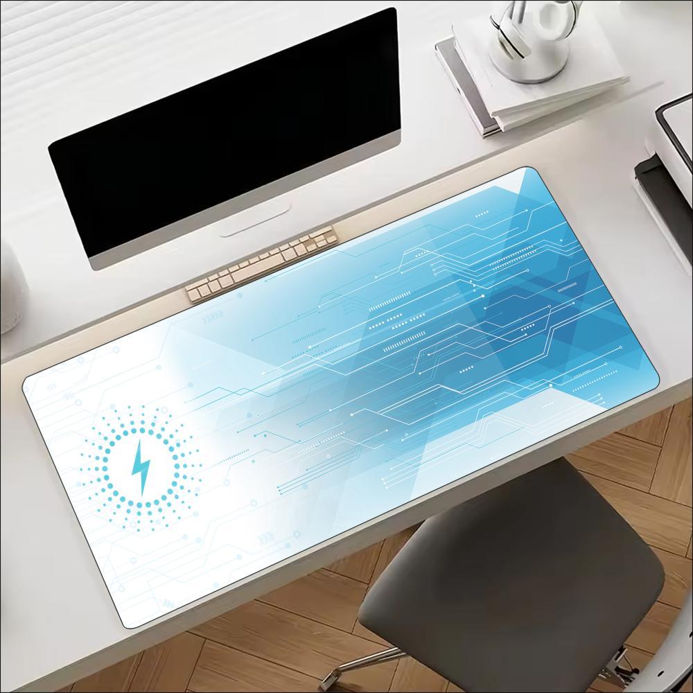 블루 테크 회로 기어 패턴 확장형 마우스 패드 미끄럼  - Office Tech Gear 리뷰 및 가격