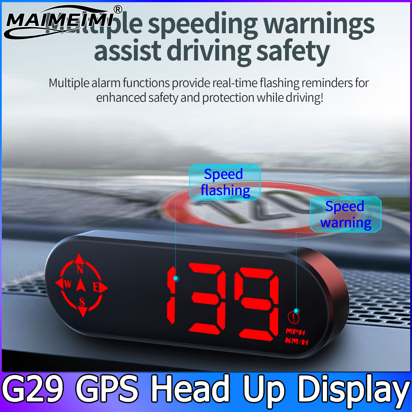 G29 자동차 헤드업 디스플레이 GPS HUD 디지털  - Pc Security Lock 리뷰 및 가격