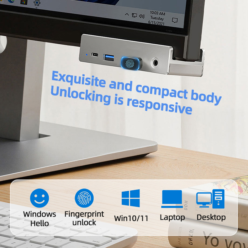 Windows 10 11용 생체 인식 지문 판독기 US - Pc Security Lock 리뷰 및 가격