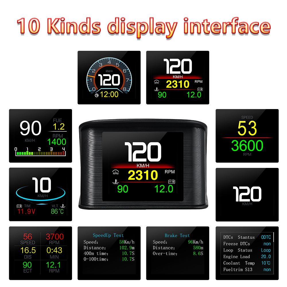 HUD OBD2+GPS 차량용 온보드 컴퓨터, 헤드업  - Pc Security Lock 리뷰 및 가격