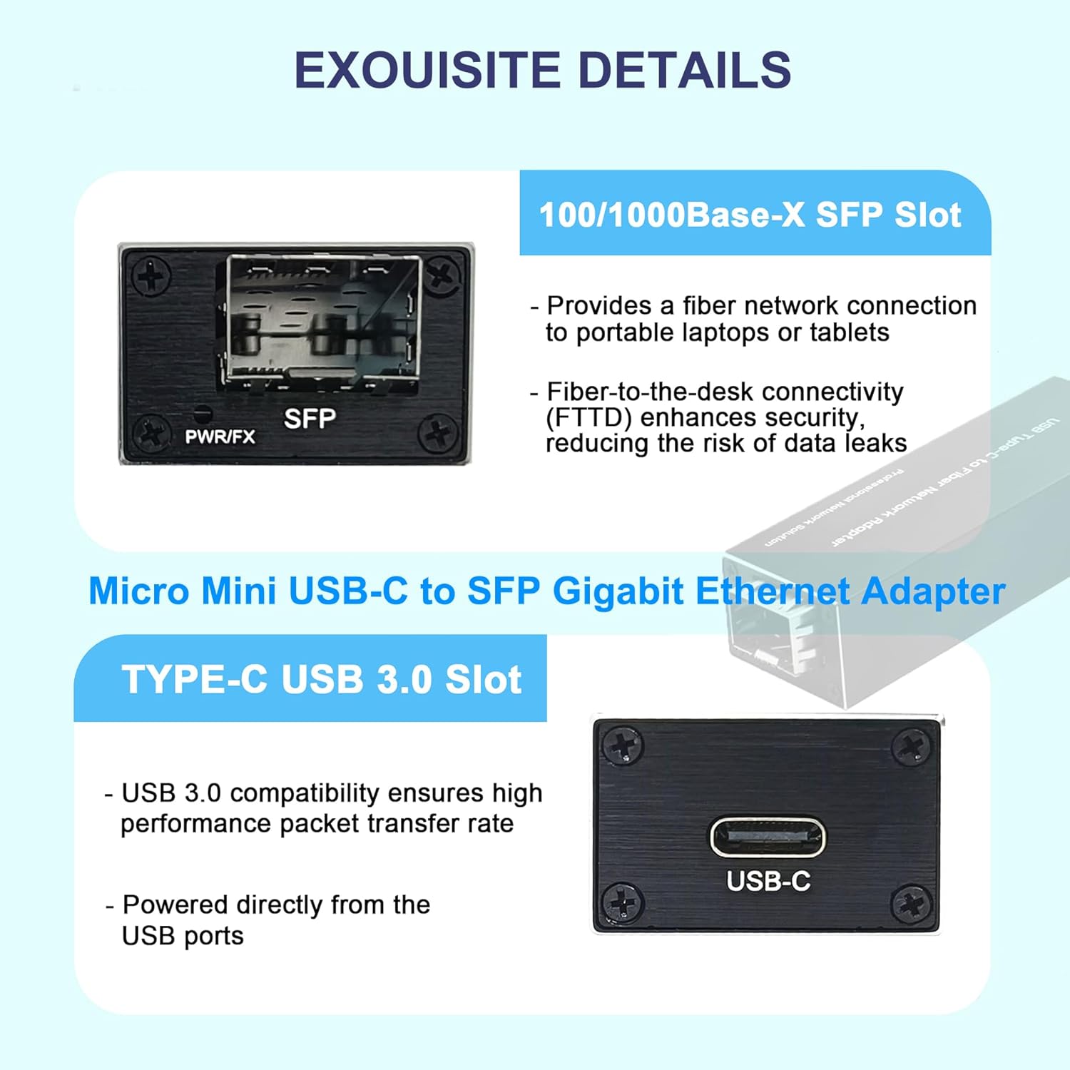 USB 3.0 to SFP 기가비트 이더넷 어댑터 -  - Gigabit Network Card 리뷰 및 가격