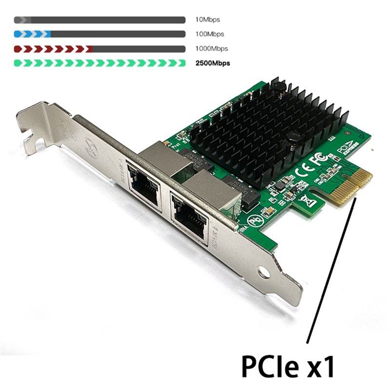ABAN 2 포트 2.5G PCIe 네트워크 카드 2. - Gigabit Network Card 리뷰 및 가격